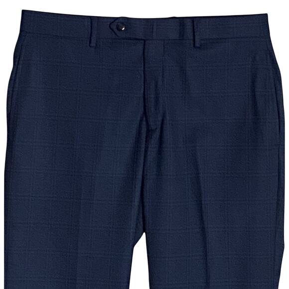 Michael Kors Passport Collection Men's 33x30 Dress Pants Classic Fit Navy NEW - Picture 3 of 10